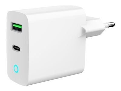 Gembird GEMBIRD lader Rask 2-ports USB-lader 20W LED hvit