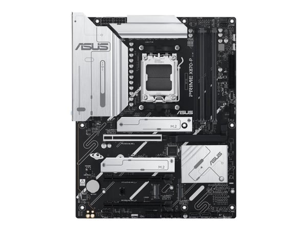 ASUS PRIME X870-P, AMD, Sokkel AM5, AMD Ryzen™ 3, AMD Ryzen™ 5, AMD Ryzen™ 7, AMD Ryzen 9 7th Gen, AMD Ryzen 9 8th Gen, AMD..., Sokkel AM5, DDR5-SD...