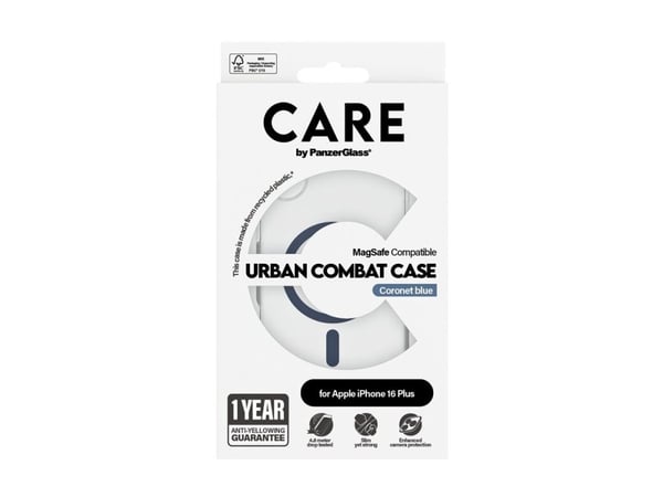 CARE by PanzerGlass Urban Combat - bakdeksel til mobiltelefon - MagSafe-kompatibilitet - termoplastisk polyuretan (TPU), polykarbonat (PC), oleofob...