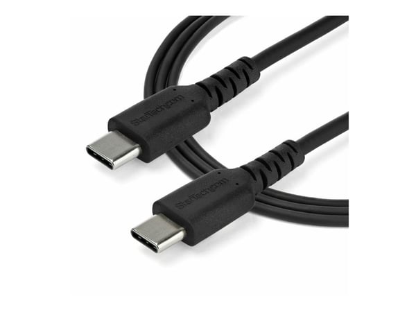StarTech.com 1m USB C -latauskaapeli, kestävä nopea lataus ja synkronointi USB 2.0 Type C - USB C - kannettavan tietokoneen latausjohto, TPE-takki ...
