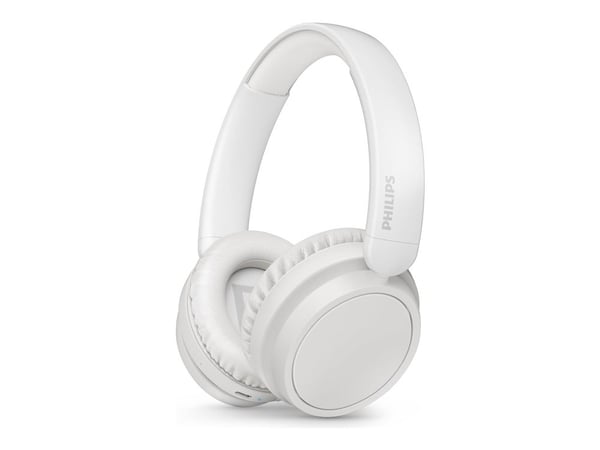 Philips TAH5209WT - Hodetelefoner med mikrofon - over-øret-montering - Bluetooth - trådløs - hvit