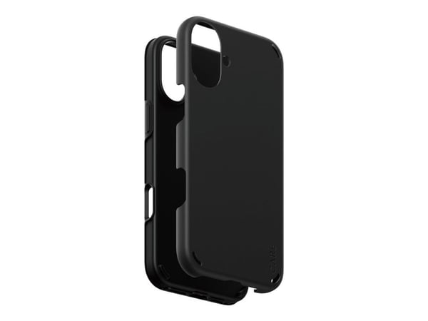 CARE by PanzerGlass Double Defense - Bakdeksel for mobiltelefon - Termoplastisk polyuretan (TPU), polykarbonat (PC) - Svart