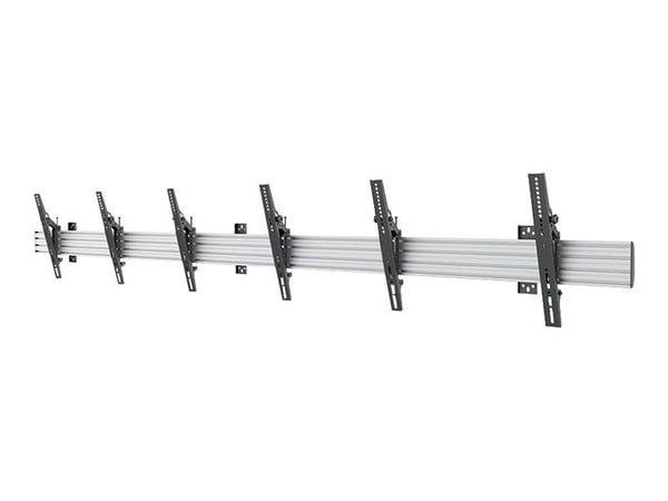 Neomounts NMPRO-WMB3 - Brakett - for 3 LCD-skjermer - svart - skjermstørrelse: 32"-55" - veggmonterbar