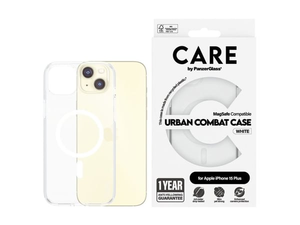 CARE by PanzerGlass Urban Combat - Baksidedeksel for mobiltelefon - MagSafe-samsvar - termoplast-polyuretan (TPU), polykarbonat (PC), oleofobisk be...