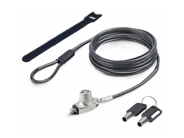 StarTech.com SNBLK-LAPTOP-LOCK, 2 m, jalo, kiila, 2 avainta, hiiliteräs, musta