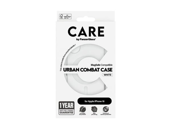 CARE by PanzerGlass Urban Combat - Baksidedeksel for mobiltelefon - MagSafe-samsvar - termoplast-polyuretan (TPU), polykarbonat (PC), oleofobisk be...