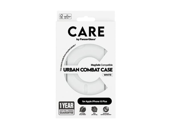 CARE by PanzerGlass Urban Combat - Baksidedeksel for mobiltelefon - MagSafe-samsvar - termoplast-polyuretan (TPU), polykarbonat (PC), oleofobisk be...