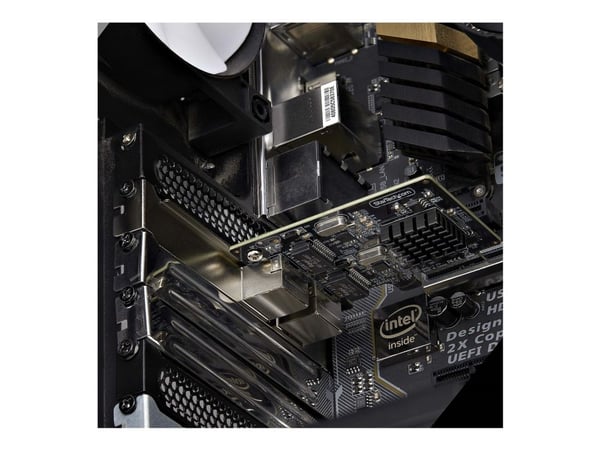 Startech 2-Port Gigabit PCIe Network Adapter Card, TAA Compliant - Nettverksadapter - PCI Express x1 - Gigabit Ethernet x 2 - svart - TAA-samsvar