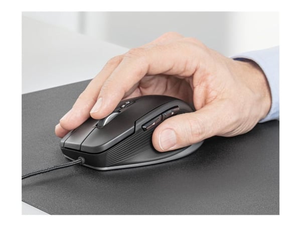 3Dconnexion CadMouse Compact - Mus - ergonomisk - høyrehendt - optisk - 7 knapper - kablet - USB