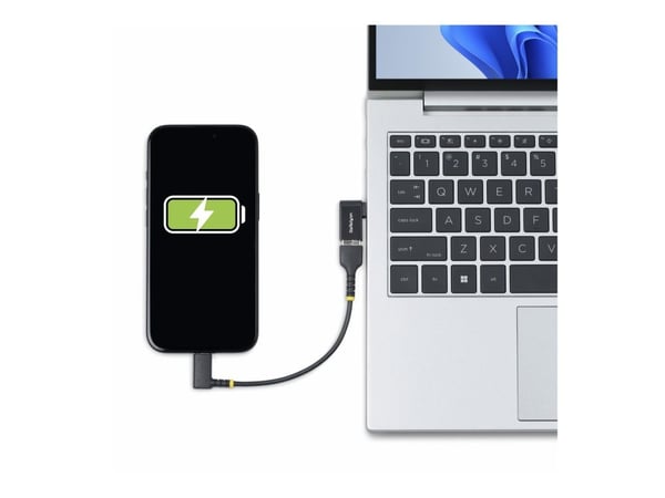 StarTech Right Angled USB-C to USB-A Adapter, USB 5Gbps, Compact USB-C Male to USB-A Female Adapter, Metal Housing, M/F - USB-adapter - USB-C (hann...