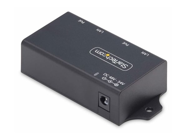 StarTech 2-Port Gigabit PoE+ Injector, PoE/PoE+ (802.3af/802.3at) 30W - Strøminjektor - ubehandlet inline - DC 48 - 52 V - 30 watt - utgangskontakt...