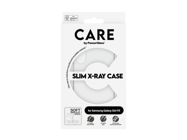 CARE by PanzerGlass X-Ray - Baksidedeksel for mobiltelefon - myk basis - termoplast-polyuretan (TPU) - gjennomsiktig - for Samsung Galaxy S24 FE