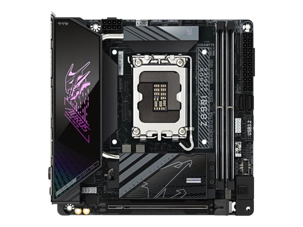 AORUS Z890I ULTRA - Hovedkort - mini-ITX - LGA1851-sokkel - Z890 Chipset - USB4, USB-C 3.2 Gen2, USB 3.2 Gen 2, USB 3.2 Gen 1 - 2.5 Gigabit LAN, Wi...