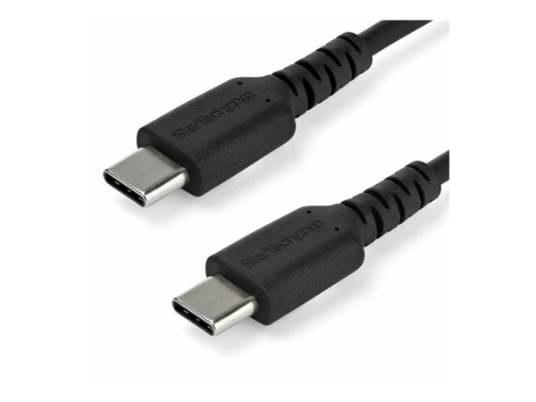 StarTech.com 1m USB C -latauskaapeli, kestävä nopea lataus ja synkronointi USB 2.0 Type C - USB C - kannettavan tietokoneen latausjohto, TPE-takki ...