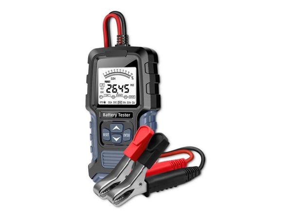 Qoltec digital batteritester med LCD-skjerm | 12V | 24V | 3Ah-400Ah
