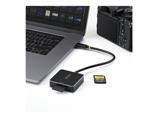 StarTech.com USB-C SD Express kortinlukija, USB 10Gbps, Kannettava muistikortinlukija, USB Type-C to Secure Digital 7.1 Adapter, toimii minkä tahan...