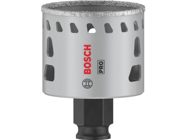 Bosch 2 608 901 562, Single/enkelt, Drill, Soft Keramiske veggflis, Stein, Flis, Svart, Grå, Sekskanttange, 4 cm