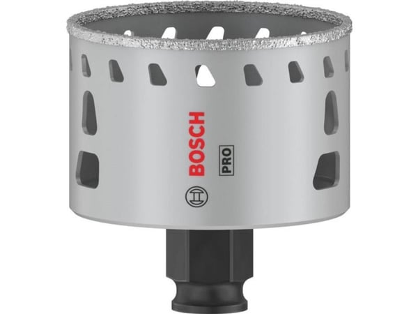 Bosch 2 608 901 566, Single/enkelt, Drill, Soft Keramiske veggflis, Stein, Flis, Svart, Grå, Sekskanttange, 4 cm
