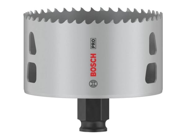 Bosch PRO Multi Material PC Plus, enkelt, bor, gips, metall, ikke-jernholdig metall, plast, mykt treverk, svart, grå, koboltlegert høyhastighetsstå...