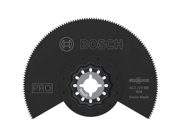 Bosch 2 608 669 118, Segmentert blad, Laminat, Polyvinylklorid (PVC), Tre med spiker, Sort, 10 cm, 1 stykker