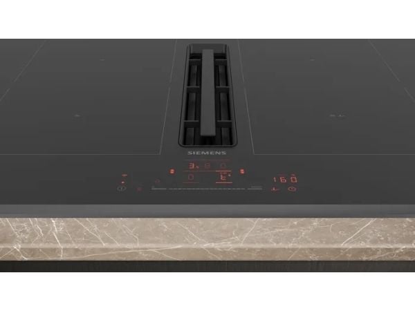 Siemens iQ500 ED751HQ26E - Induktionshäll - 4 kokplattor - Fördjupning - bredd: 56 cm - djup: 49 cm - Klass B - fasett - svart med nedåtriktat utlo...