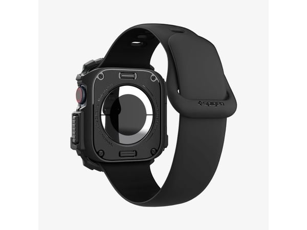 Spigen Rugged Armor, Etui, Smartklokke, Svart, Apple, Apple Watch 10 (42mm), Termoplastisk polyuretan (TPU)