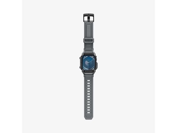 Spigen Rugged Armor Pro, Etui, Smartklokke, Mørkegrå, Apple, Apple Watch 10 (46mm), Termoplastisk polyuretan (TPU)