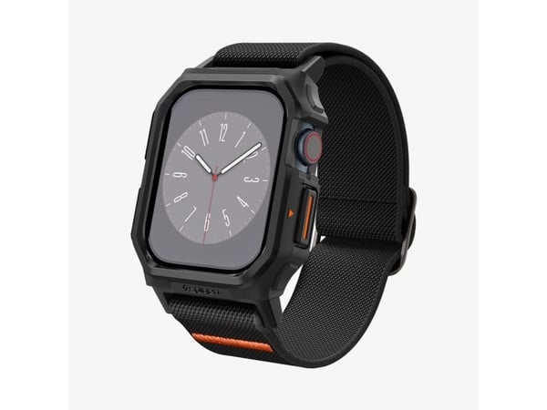 Spigen Lite Fit Pro, Etui, Smartklokke, Svart, Apple, Apple Watch (42mm), Polyester, Termoplastisk polyuretan (TPU)