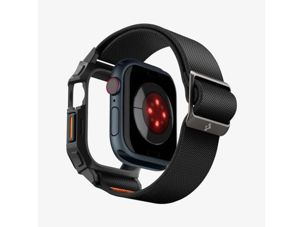 Spigen Lite Fit Pro, Etui, Smartklokke, Svart, Apple, Apple Watch (42mm), Polyester, Termoplastisk polyuretan (TPU)
