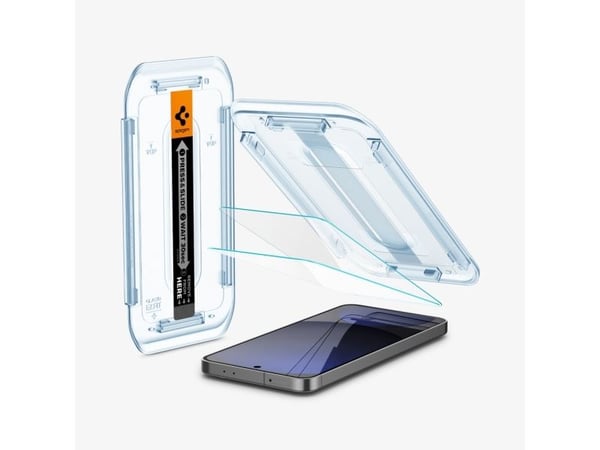 Spigen GLAS.tR EZ Fit, Samsung, Galaxy S24 FE, Støtsikker, Ripebestandig, Gjennomsiktig, 1 stk