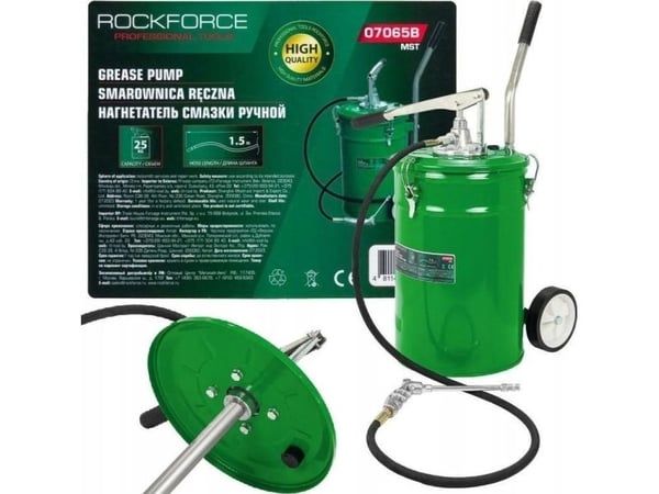 ROCKFORCE smørepumpe, hånd 25 kg