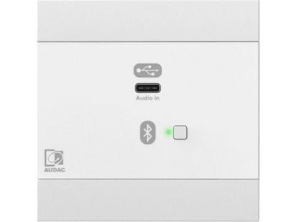 Audac AUDAC NWP400/W nätverksingångspanel audio - USB Type-C, vit