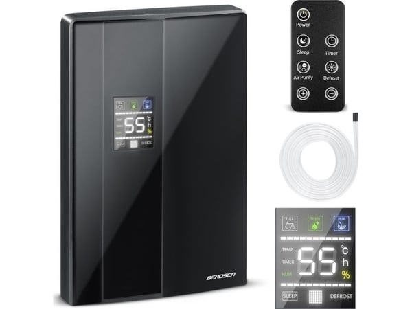 Luftavfukter - Berdsen BR-20D svart fuktoppsamler