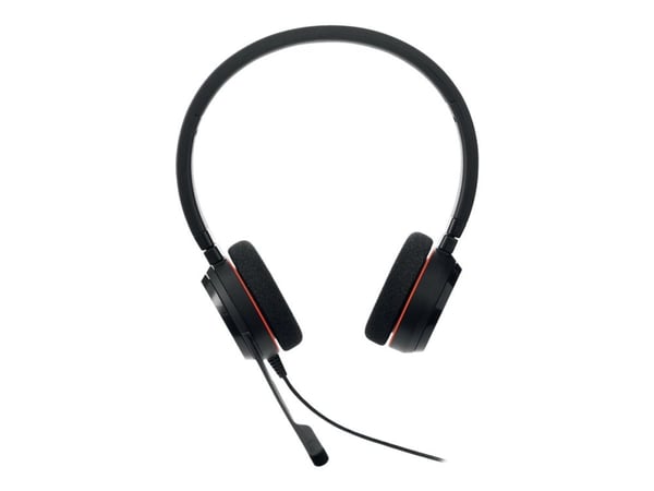 Hodetelefoner JABRA EVOLVE 20 MS Stereo USB med bue på hodet støyreduksjon USB-tilkobling med mute-knapp og volumkontroll på kabelen