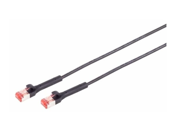 Lanview Flex-Angle - Patch-kaapeli - RJ-45 (uros) – RJ-45 (uros) - 5 m - 3,6 mm - U/FTP - CAT 6a - kierteetön - musta
