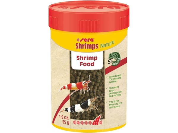 Shrimps Nature 100 ml, granulat - mat for reker og kreps