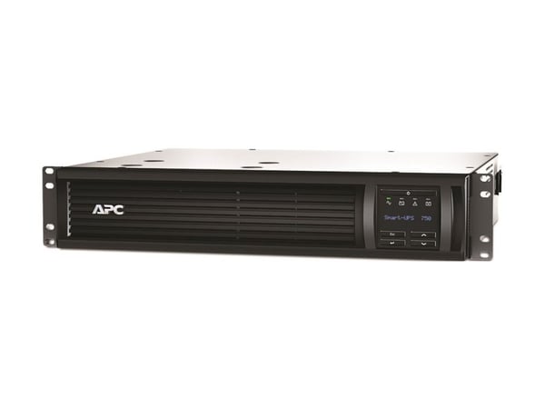 APC Smart-UPS 750VA LCD RM - UPS (kan monteres i rack) - AC 230 V - 500 watt - 750 VA - Ethernet, RS-232, USB - utgangskontakter: 4 - 2U - svart - ...