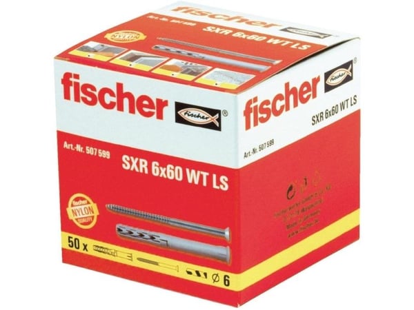 Fischer ramme-rawlplugg 507599 1 sett