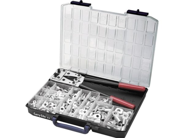 Cimco krympetang-sett 255 deler kabelsko 6 til 50 mm² 181545