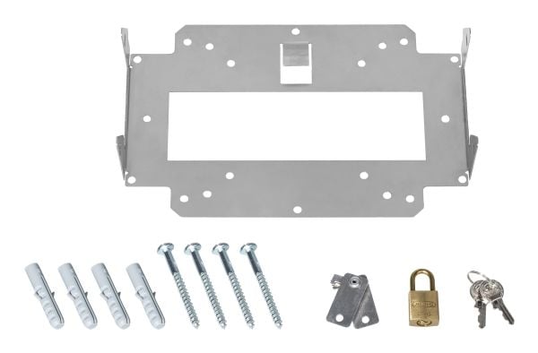 LANCOM Wall Mount + Lock (LN) - Verkkolaitteiden kiinnityssarja - kattokiinnitys, seinäkiinnitys (10 kpl)