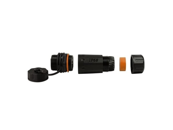 Techly IWP-MD C6A-IPGLT, RJ45, RJ45, naarasliitin, musta