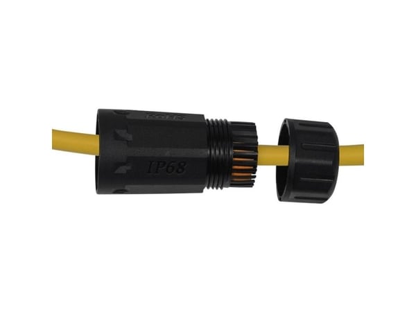 Techly IWP-MD C6A-IPGLT, RJ45, RJ45, naarasliitin, musta