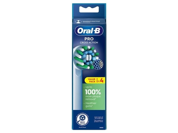 Oral-B Pro Cross Action erstatningsbørstehoder 4 stk