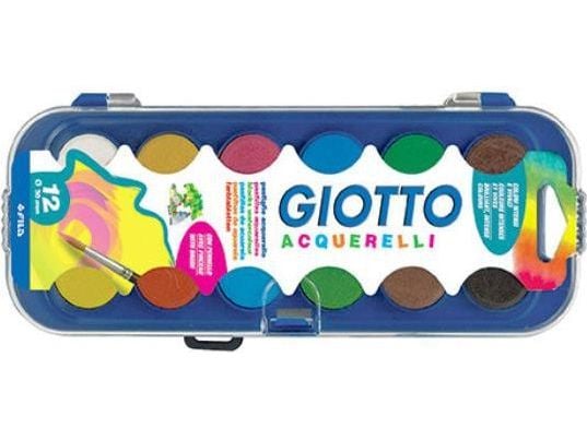 Giotto väritystyyny 12 väriä + 1 sivellin, lasten väritystyyny
