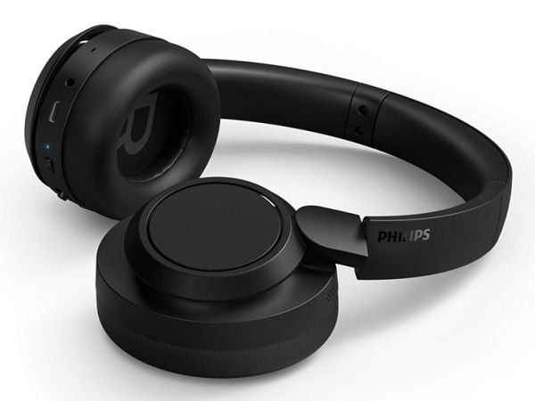 Philips TAH6509BK - Hodetelefoner med mikrofon - over-øret-montering - Bluetooth - trådløs - aktiv støydemping - svart