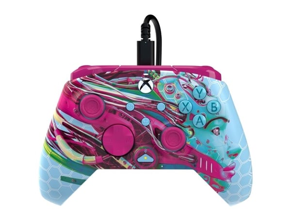 PDP REMATCH GLOW Advanced, Spelplatta, PC, Xbox One, Xbox Series S, Xbox Series X, D-pad, Menyknapp, Dela-knapp, View button, Analog / Digital, Kab...