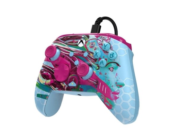 PDP REMATCH GLOW Advanced, Gamepad, PC, Xbox One, Xbox Series S, Xbox Series X, D-pute, Menyknapp, Del-knapp, View button, Analog/digital, Koblet m...
