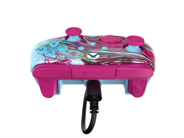 PDP REMATCH GLOW Advanced, Gamepad, PC, Xbox One, Xbox Series S, Xbox Series X, D-pute, Menyknapp, Del-knapp, View button, Analog/digital, Koblet m...