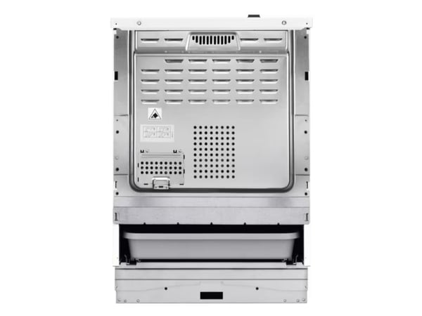 AEG CCB6206ABW, Frittstående komfyr, Svart, Hvit, Rotasjon, Hvit, Front, Keramisk