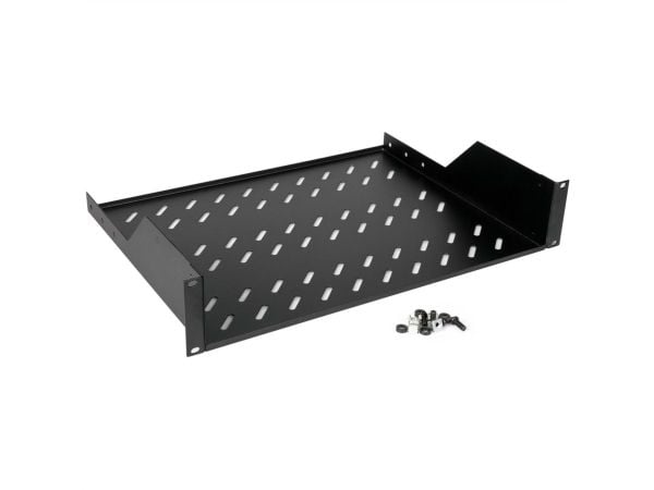 ROLINE 26.21.0021, Rackhylle, Sort, Stål, 25 kg, 2U, 48,3 cm (19")